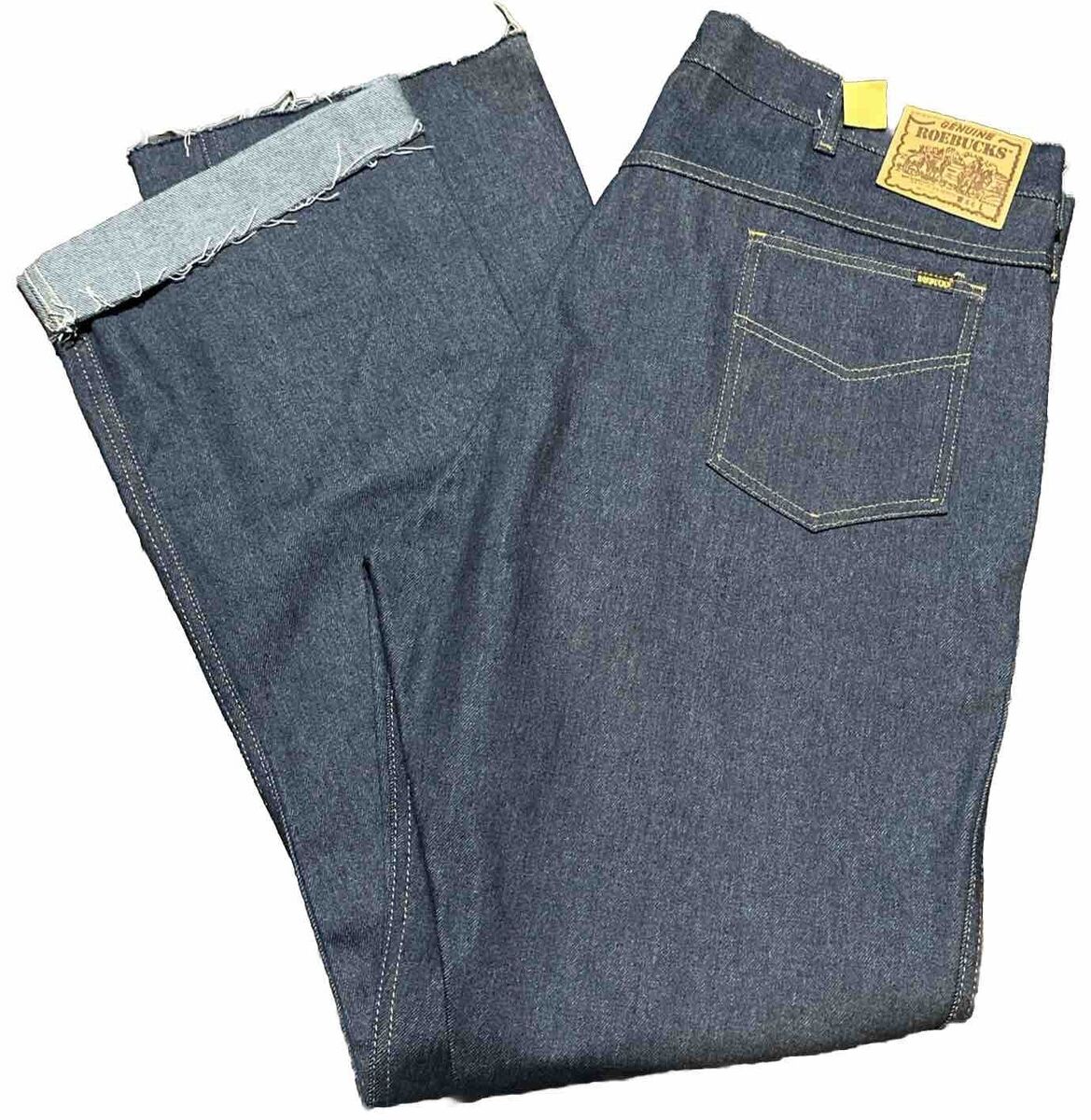 Vintage Genuine Sears Roebucks Western Wear Dark Blue Denim