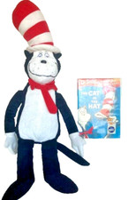 Dr. Seuss Plush Stuffed Doll 21" Kohl's Cares for Kids  DVD The Cat in the Hat