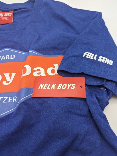 Size SMALL Happy Dad Hard Seltzer Nelk Boys Full Send Shirt UFC - Blue - Picture 3 of 3