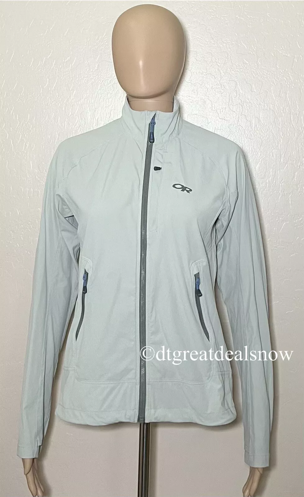 outdoor-research performance nylon windbreaker hiking jacket