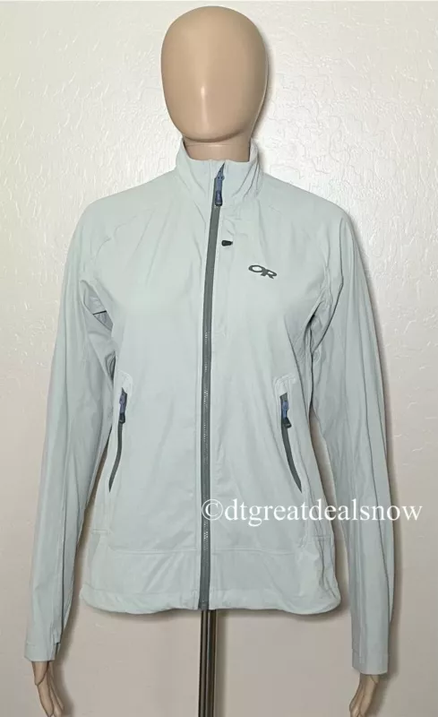 outdoor-research performance nylon windbreaker hiking jacket