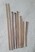 Pre-owned Set of 8 Wood Crochet Hooks 10 to 18 inches long