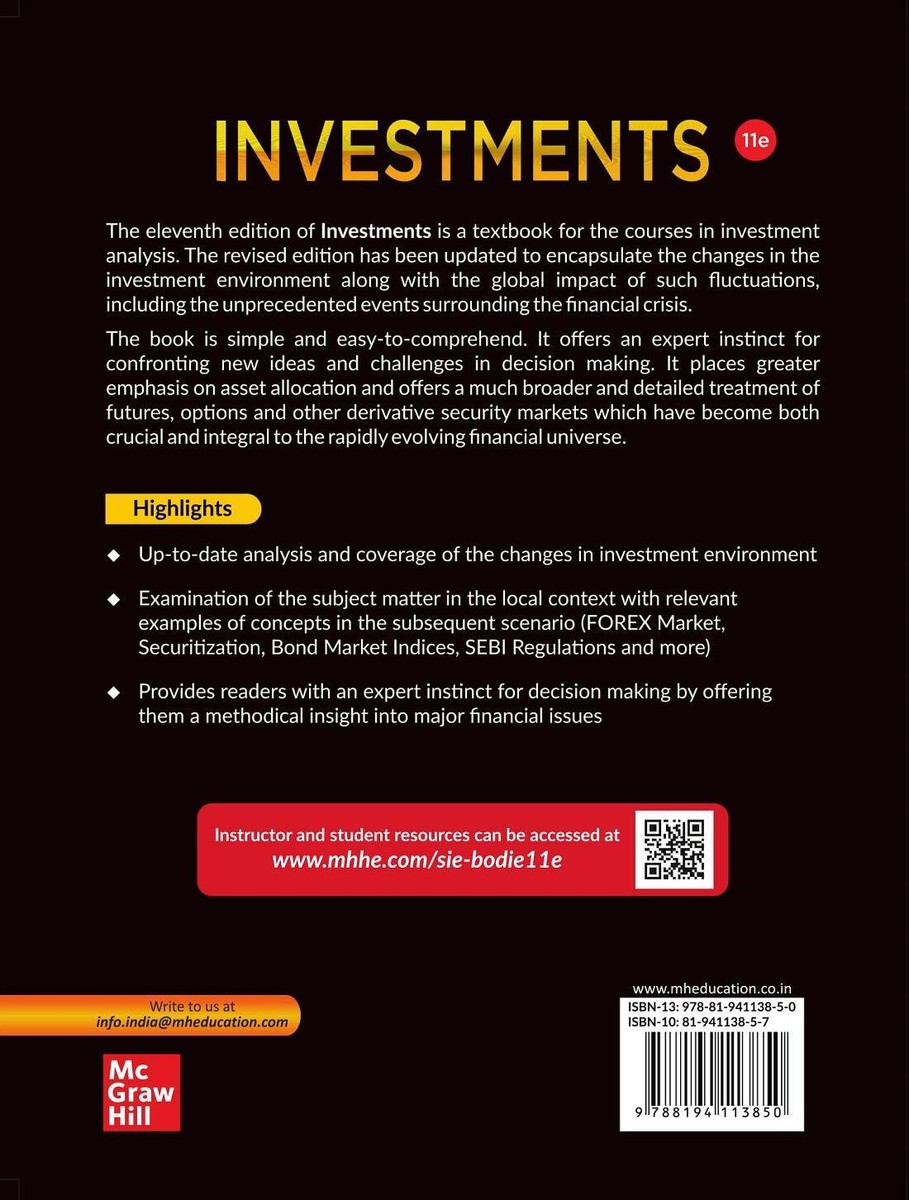 Investment Banking 第三版 Investments by Alex Kane, Zvi Bodie and Alan J. Marcus | eBay