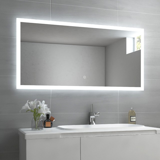 Alu Badschrank Badezimmer Spiegelschrank Bad Led Beleuchtung 120x70cm Mla12700 Gunstig Kaufen Ebay