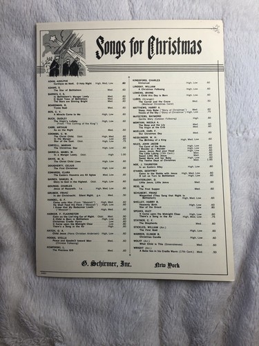Come Unto Him Opera Oratorio Solo Soprano Bb Vocal Voice Piece Handel Piece 1937 - Picture 3 of 3