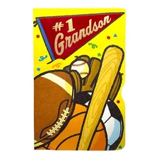 HAPPY BIRTHDAY Card, For GRANDSON by American Greetings - SPORTS GAME + Envelope