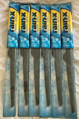 6 x  RAIN X WINTER WIPERS w/ SYNTHETIC BOOT * 26'' BLADE * EASY TO INSTALL *  NEW