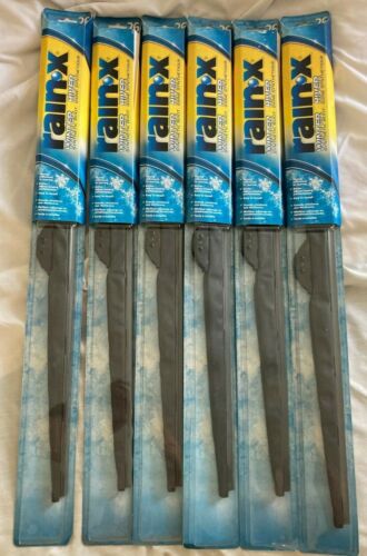 6 x  RAIN X WINTER WIPERS w/ SYNTHETIC BOOT * 26" BLADE * EASY TO INSTALL *  NEW - Picture 1 of 2