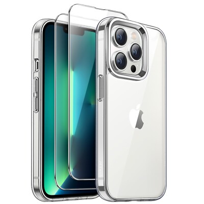 JETech 3 in 1 Case for iPhone 13 Pro 6.1-Inch with 2 Pack Screen Protectors