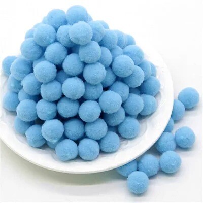 8/10/15/20/25/30mm Mini Fluffy Soft Pom Poms Pompoms Ball Handmade Kids Toys - Picture 31 of 36