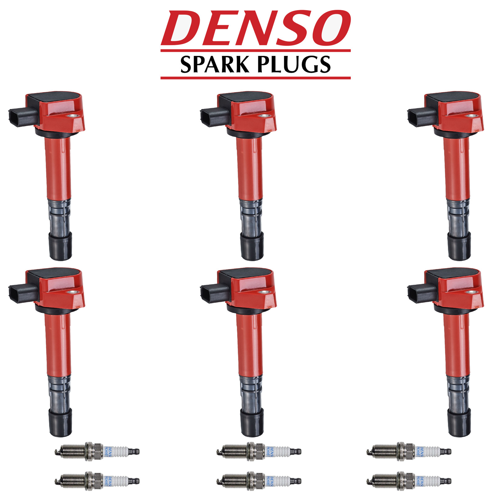 Denso Platinum TT Spark Plug  Racing Ignition Coil For 01-09 Acura MDX 3.7L V6