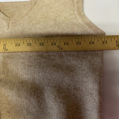 Swallow Menswear Wool Blend Sleeveless Pullover Sweater Vest Cream L Runs Small - Picture 5 of 7