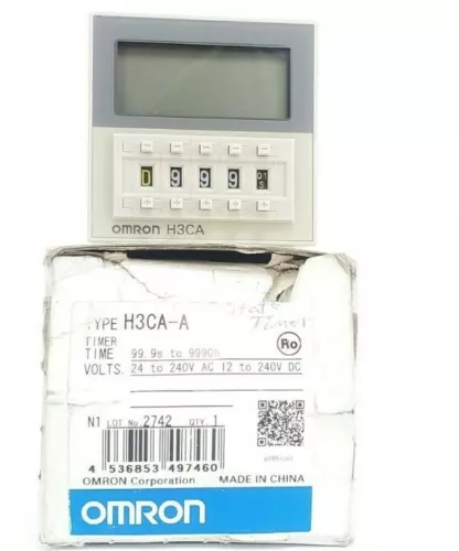 NIB OMRON H3CA-A SOLID STATE TIMER 99.9S TO 9990H, 24 TO 240V AC 12 TO 240V DC
