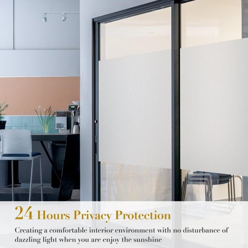 Milchglasfolie Glasdekor Fensterfolie Sichtschutz Tür Büro Dusche 5m*90cm DE - Bild 10 von 18