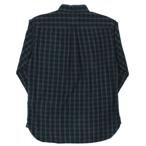 Beams Plus Japan Blackwatch Plaid Cotton Button Down Collar Popover Shirt S - Picture 7 of 8