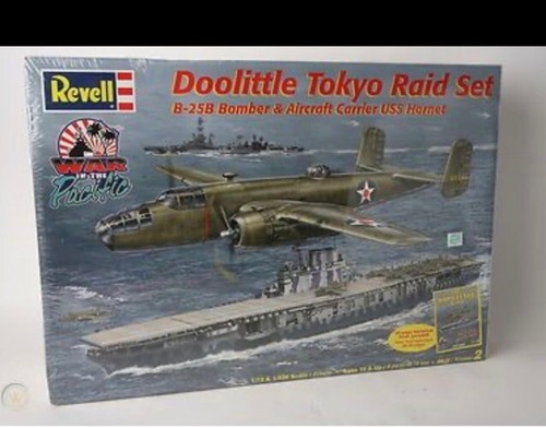 Revell Doolittle Tokyo Raid Set B-25B Bomber & Aircraft Carrier USS Hornet - Picture 2 of 2