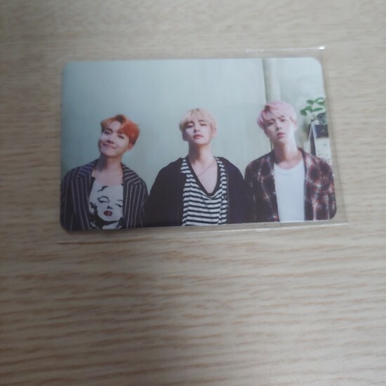 BTS The Memories of 2016 Official Photo Card Unit J Hope V Jin | eBay