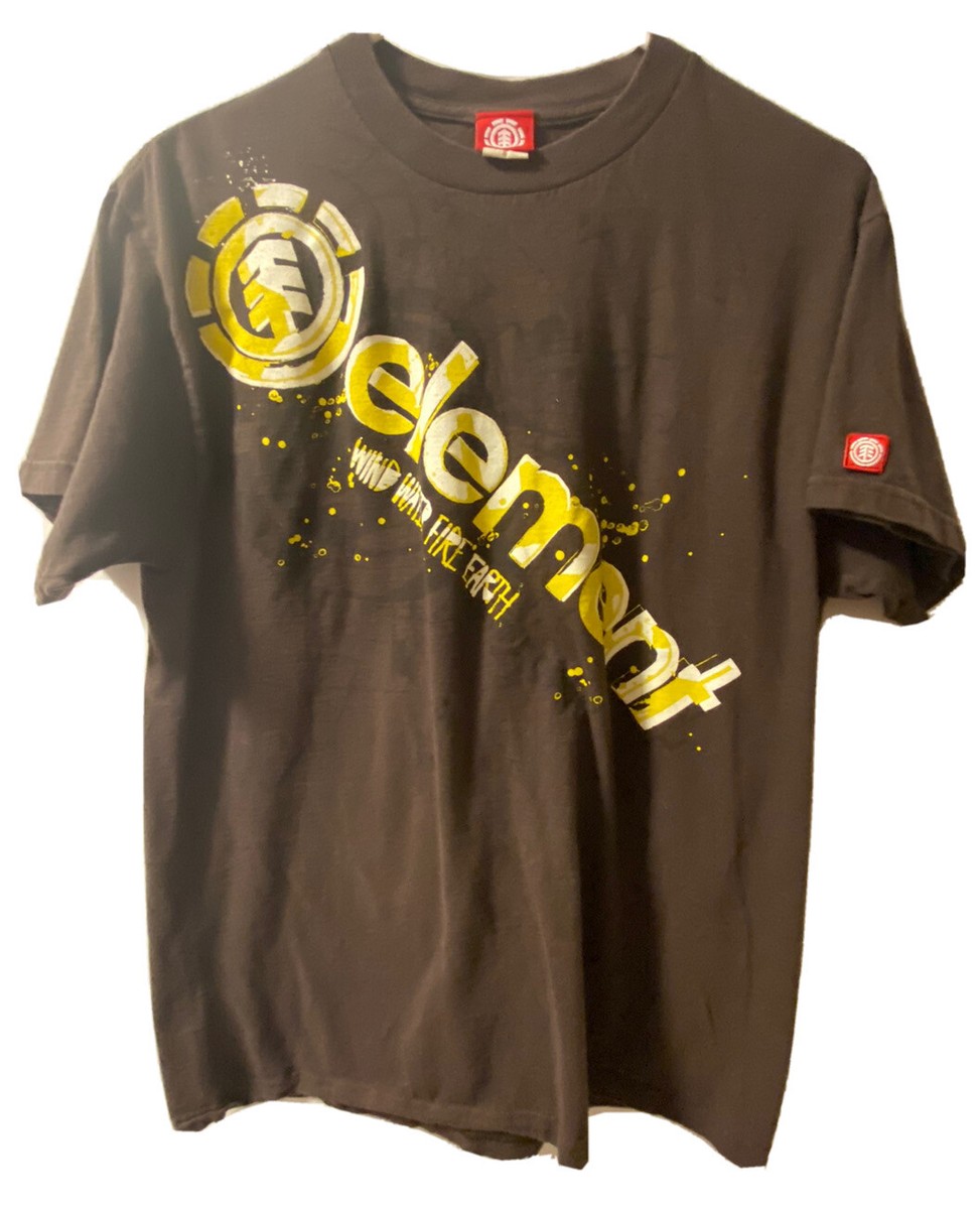 Vintage Element Medium T Shirt Skateboarding Wind Water Fire