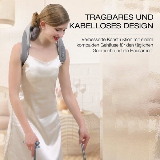 Nackenmassagegerät Massage Massagegerät Vibration Wärmefunktion Schultermassage