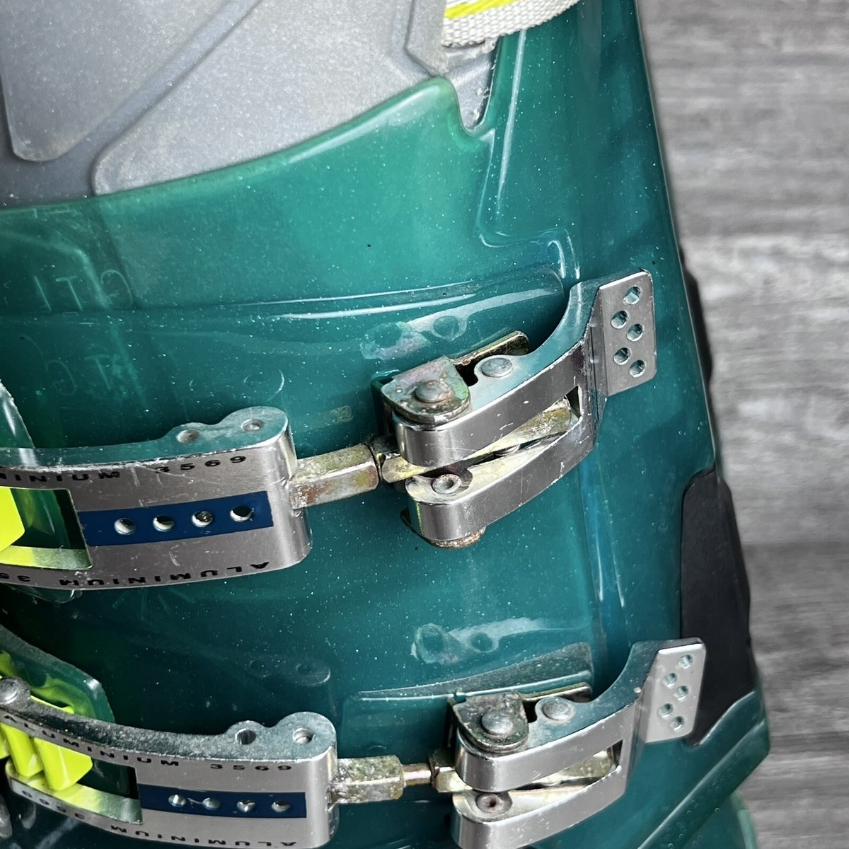 Lange Banshee XR Aqua Green Italy Ski Boots Men's Size 8 Narrow