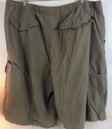 Joe Boxer Men’s Large Cargo Shorts 6 Pockets Beige Drawstring - Picture 4 of 10