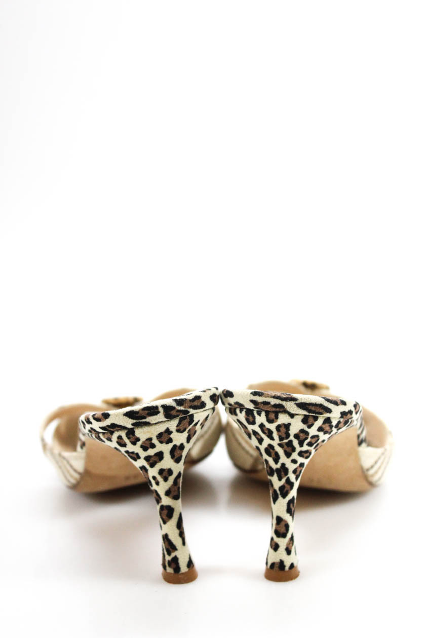 Manolo Blahnik Blahnik Blahnik Womens Slide On Animal Print Sandal Heels Beige Black Size 36 6 d822d7 Manolo Blahnik Blahnik Blahnik Womens Slide On Animal Print Sandal Heels Beige Black Size 36 6 d822d7
