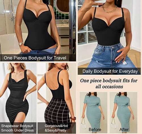 Shapewear Bodysuit Waist Trainer for Women - Tummy Control Seamless Body Shaper - Picture 4 of 6