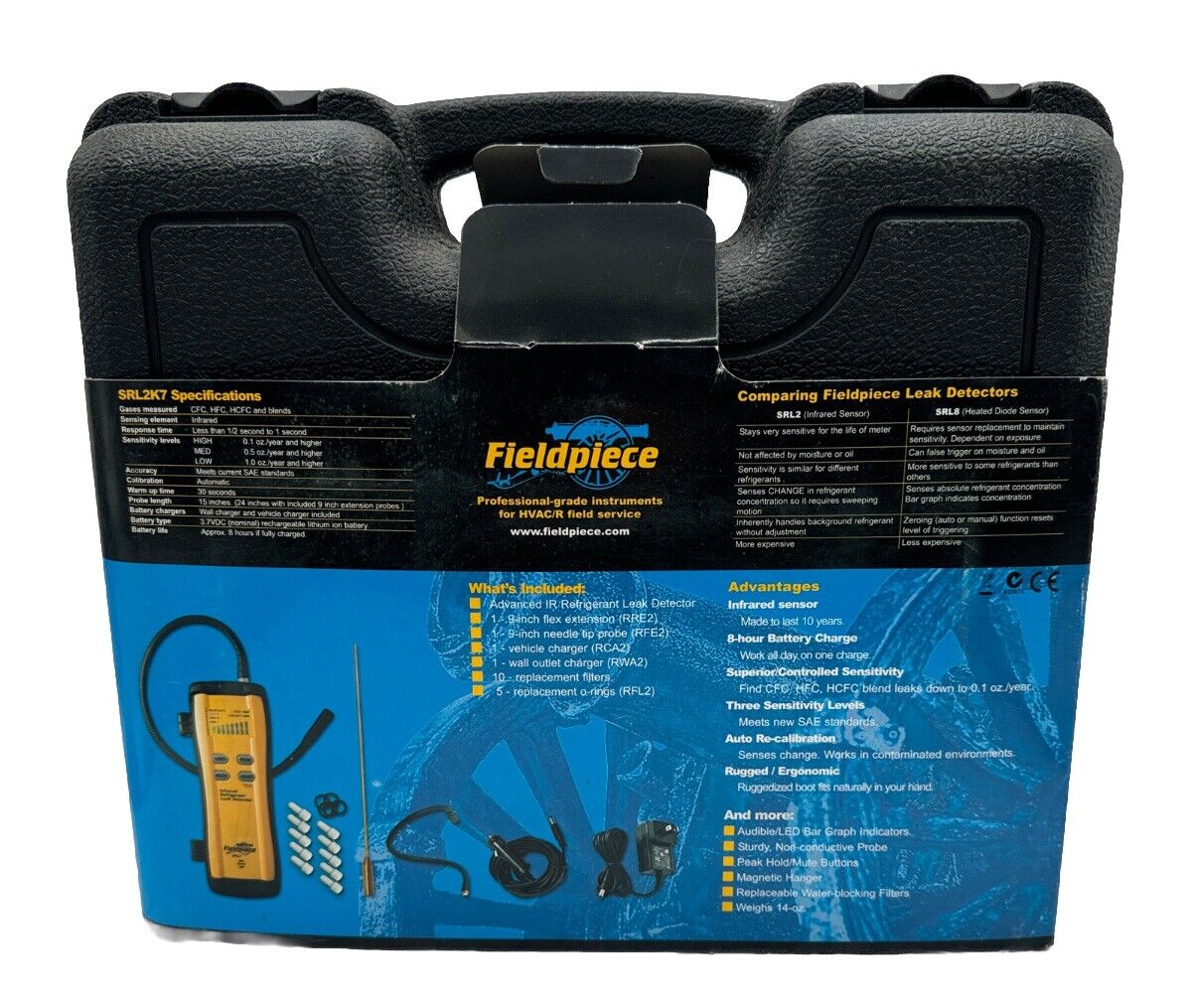 Fieldpiece SRL2K7 Advanced Refrigerant Leak Detector for Fieldpiece SRL2K7 Advanced Refrigerant Leak Detector for