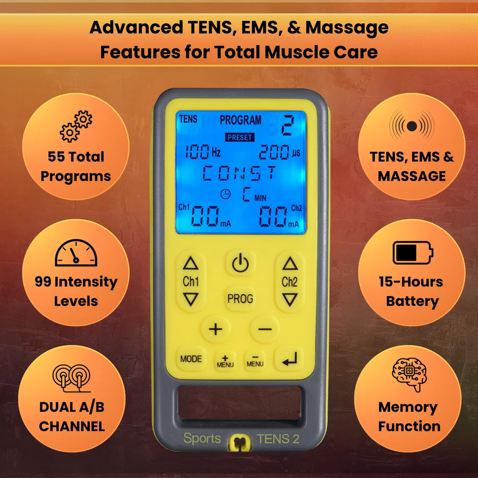 Sports TENS 2 , Pain Relief, Muscle Toning and Massage Device - TensCare - Image 3 of 4