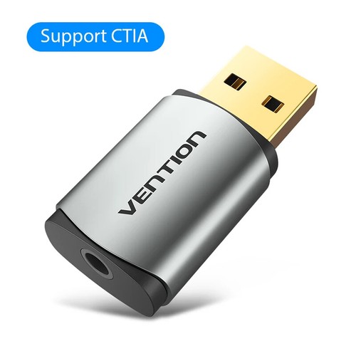 USB External Sound Card 2-in-1 3.5mm USB Adapter Audio Interface For EarPods New - 第 17/18 張圖片