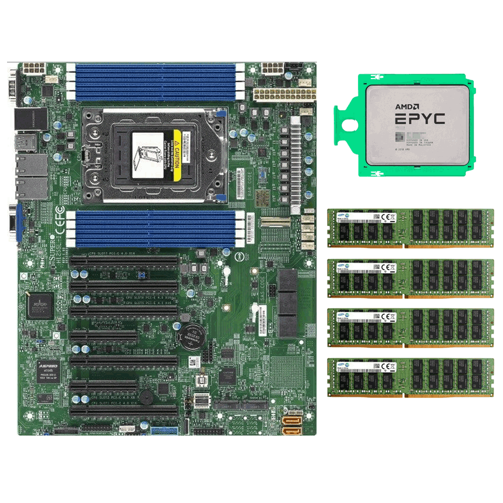 Supermicro H12SSL-i Motherboard + AMD EPYC 7282 CPU + 2133P RAM Multiple options - Picture 6 of 10