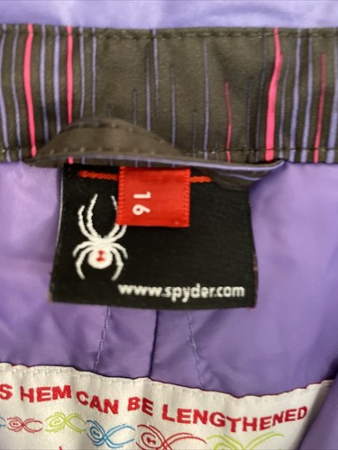 Spyder Girls Vixen Athletic Ski Snowboarding Snow Pants, Size 16 Girl's #145226 - Picture 7 of 12