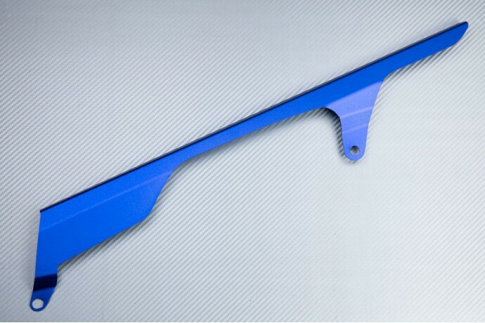 Protège-chaîne bleu pour YAMAHA YZF-R6 RJ27 2017-2022 en aluminium anodisé