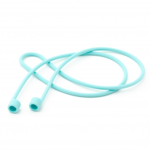System-S 5x Silicone Retaining Strap Holder for AirPods Headphones IN Turquoise