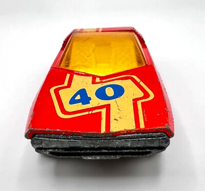 ミニカー MATCHBOX No.40 LONG DISTANCE CORCH Vintage Matchbox Superfast 1973 #27 Lamborghini Countach