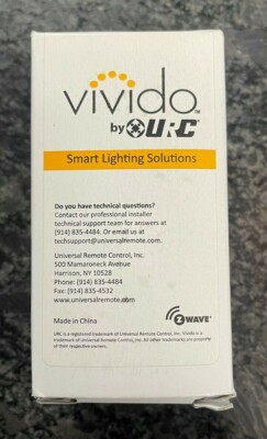 URC Vivido Master Dimmer with Neutral - 600 Watt, White VL-9540-MND-WH