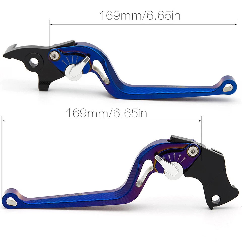 Palanca de embrague de freno para Yamaha Honda Suzuki Kawasaki KTM BMW DUCATI APRILIA BUELL Foto 4 de 4