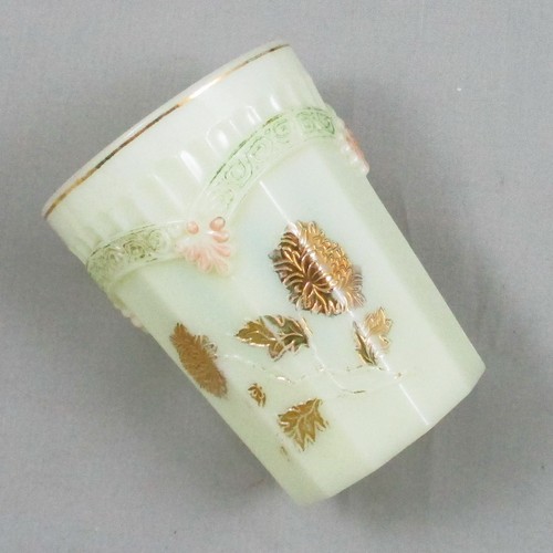 EAPG NORTHWOOD CRISANTEMO RAMITA CREMA VASO URANIO - Imagen 3 de 6