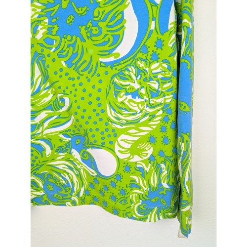 Lilly Pulitzer Skipper Popover Sweatshirt Floral Roar of the Jungle Gr. XS - Bild 6 von 11