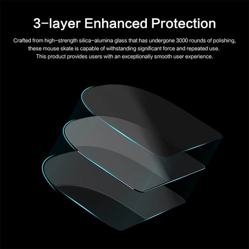 Mouse Feet Skates Ultra Strong Flawless Glass Super Fast Smooth Durable Sole - Afbeelding 10 van 22
