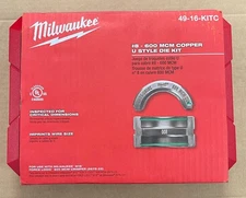 MILWAUKEE 49-16-KITC #8-600 MCM COPPER U STYLE DIE KIT- BRAND NEW.