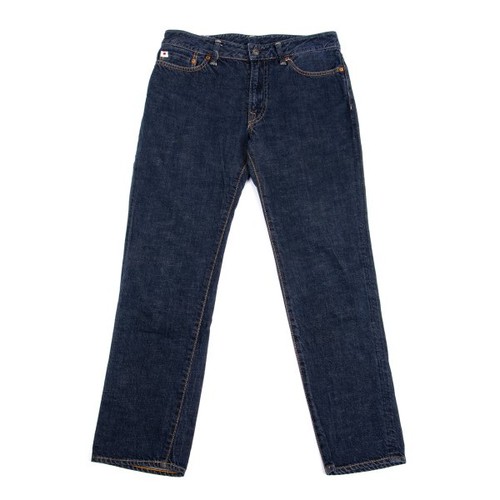45rpm 45R Dyed Leather Logo Patch Denim Pants Size 28(K-160693)
