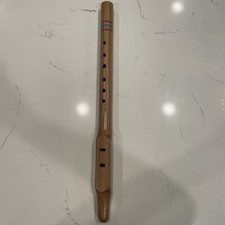 Hand carved Native American Flute With Turquoise Inlay 21  