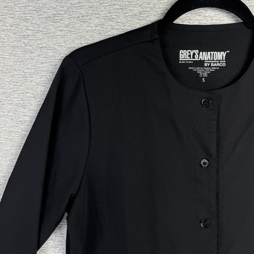 Veste haut gris anatomie gommage femme petites poches noires snap devant infirmière 4450 - Photo 3/13