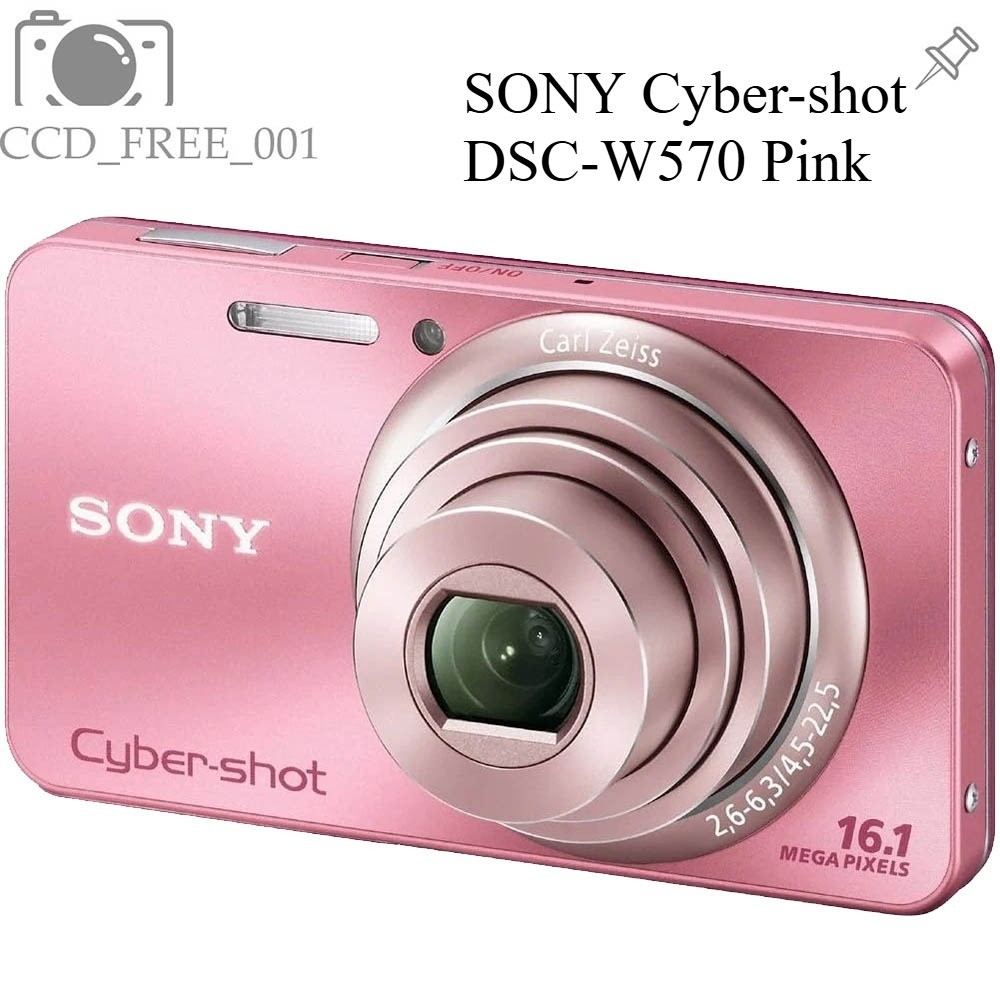 今週末まで【動作確認済】SONY Cyber-shot DSC-W570 ピンク SONY Cyber-shot DSC-W570 Pink 5x Zoom 16.1 MP Digital Camera
