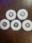 .999 Pure Silver Lot Of 5, 1/4 Oz Noahs Ark - Total Of 1.25 Ounces Of Fine...