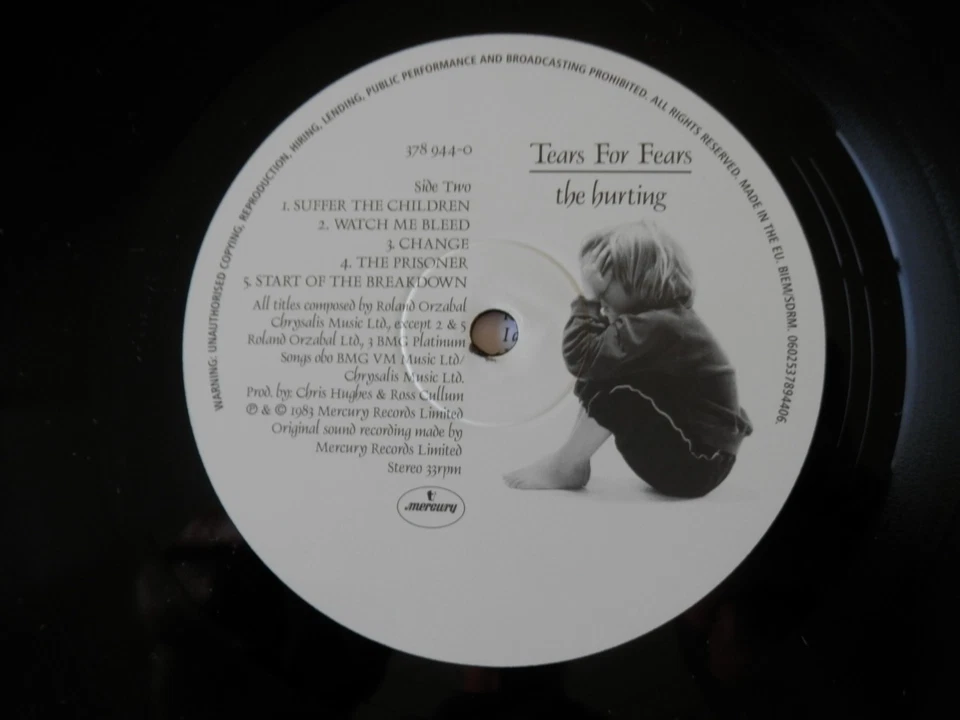 TEARS FOR FEARS- THE HURTING IMPORT MASTERED AT ABBEY ROAD - Image 2 of 4