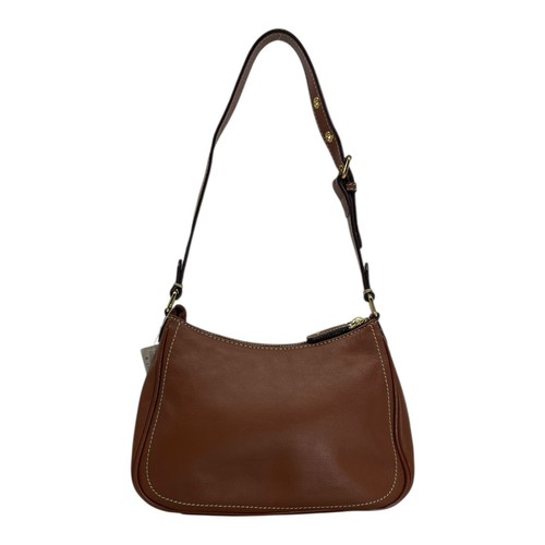 Bolso de hombro pequeño de cuero vintage de los años 00 ETIENNE AIGNER MARRÓN NUEVO CON ETIQUETAS - Imagen 6 de 23