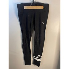 Kids Puma Black Athletic Leggings Size XL