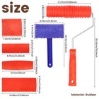 6 Pcs Rubber Wood Grain Tool Set DIY Wood Grain Painting Tool Textured yinvr